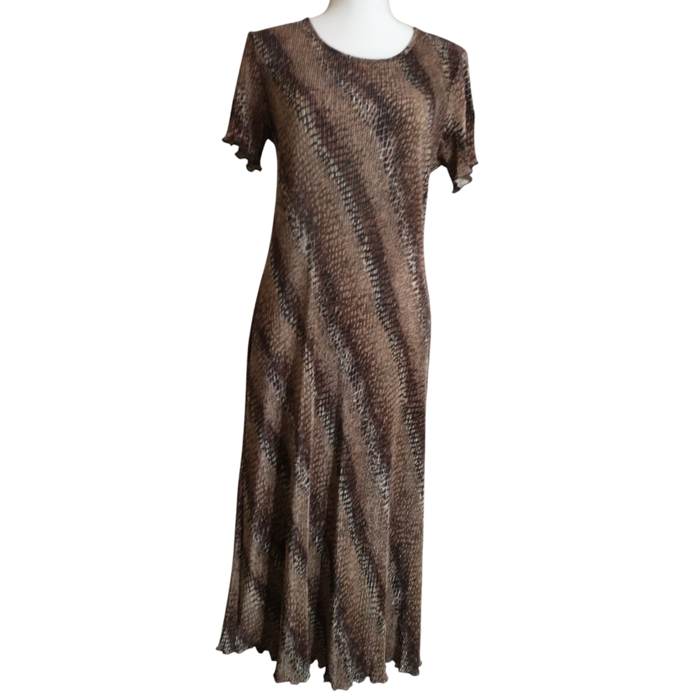 Brown Animal Print Dress